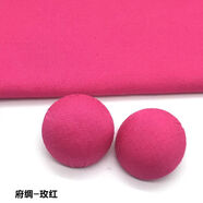 KYODO 鯨美多紐扣扣子糖果色 彩色蘑菇扣純棉府綢包布圓形毛衣黑色小號兒童包 玫紅【6顆】 直徑11.5mm【背面編號18號】