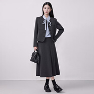 特洛曼時(shí)尚OL職業(yè)女裝套裝休閑西裝夾克外套女短款小個(gè)子正裝面試套裙