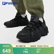 FILAFUSION斐樂潮牌山脈鞋男鞋老爹鞋新款運(yùn)動(dòng)休閑鞋 陰影灰/黑-DB 42