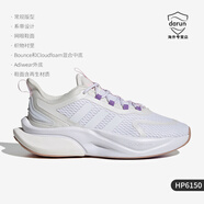 阿迪達(dá)斯 （adidas）阿爾法白色紫色女子休閑時(shí)尚網(wǎng)面跑步鞋HP6150.5 HP6150 35.5