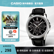 卡西歐（CASIO）男士手表 指針夜光三眼表盤防水商務(wù)通勤石英腕表 送男生禮物男表 MTP-1375L-1AVDF