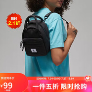 Jordan男女喬丹 棉質(zhì) 拉鏈開(kāi)合 迷你書(shū)包背包 雙肩包FD6768-010黑 均碼