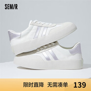 Semir德訓(xùn)鞋男鞋春秋季休閑鞋子板鞋運(yùn)動(dòng)鞋男SFYM233656 白灰 40