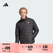 adidas 600蓬休閑修身保暖立領(lǐng)鴨絨羽絨服男裝阿迪達(dá)斯官方輕運(yùn)動(dòng)   黑色（推薦選大一碼）   M
