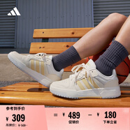 adidas ENTRAP休閑低幫運動(dòng)板鞋少年感復古籃球鞋男女阿迪達斯   白/淺藍/淺橙色   36.5