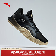 安踏（ANTA）風(fēng)洞5丨低幫籃球運(yùn)動(dòng)鞋男新款緩震透氣實(shí)戰(zhàn)籃球鞋 基礎(chǔ)黑-4 42.5