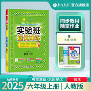 2025秋 實(shí)驗(yàn)班提優(yōu)訓(xùn)練 六年級(jí)上冊(cè) 數(shù)學(xué)人教版 強(qiáng)化拔高教材同步練習(xí)冊(cè)