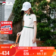 FILA斐樂(lè)童裝兒童連衣裙2025年夏季網(wǎng)球裙女童大小童運(yùn)動(dòng)裙子