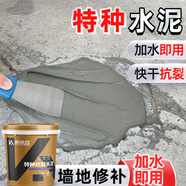凱諾森水泥地面修補高標號白水泥速干快干防水水泥自流平抗裂砂漿堵漏王 4斤-堵漏王【速凝快干水泥】