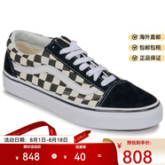 VANS范斯運(yùn)動(dòng)帆布鞋男鞋女鞋低幫板鞋黑白色格紋春秋新款VN0A38G1 黑色 36