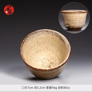 山本堂日本進(jìn)口天目建盞杯鷓鴣斑窯變油滴茶盞品茗杯功夫茶杯茶碗 木村宜正-灰粉引杯（40號）