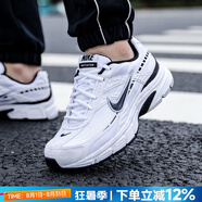 耐克（NIKE）官方 艦店男鞋 25夏新款運動鞋輕便透氣慢跑鞋時尚潮流休閑鞋子男 394055-100【黑白】【偏小】 44.5 （內(nèi)長285mm）