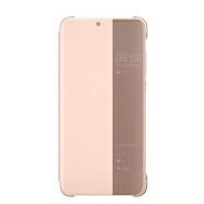 華為（HUAWEI）p20原裝手機殼P20pro手機套皮套翻蓋保護套 粉色 華為 P20