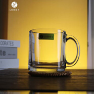 利比（Libbey）玻璃杯時(shí)尚咖啡杯帶把耐熱玻璃杯馬克杯耐高溫水杯帶把加 385m馬克杯單個(gè)13.0oz./38.5cl