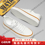 KLWPVD英倫小白鞋男款透氣軟底休閑板鞋時(shí)尚白色鞋子百搭內(nèi)增高男鞋 白色 39
