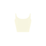 美洋（MEIYANG）大露背背心杜邦萊卡3D胸墊清涼透氣一體式吊帶內衣夏季新款背心女 嫩黃色（背心版） M