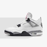 NIKE耐克Air Jordan 4 Retro AJ4白水泥 2025復(fù)刻版 男子復(fù)古籃球鞋 FV5029-100 41