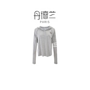 丹德蘭2025新款連帽針織衫女寬松套頭衛(wèi)衣-5264 灰色 S （85-105）