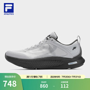 斐樂（FILA）官方男鞋NUVOLE JOG路跑鞋2025夏新款柔云健步鞋運(yùn)動(dòng)鞋 雨霧灰-NC 40.5