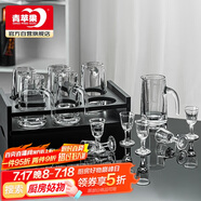 青蘋(píng)果白酒杯分酒器套裝 一口杯小酒杯刻度12件套家用飯店用