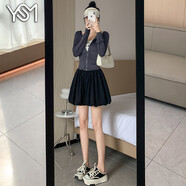 翊尚美花苞短裙半身裙子女夏季2025新款修身顯瘦顯高小個(gè)子a字裙高級(jí)感