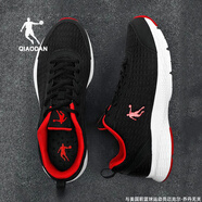喬丹男鞋運動(dòng)鞋男秋冬季新款透氣防滑減震跑步鞋輕便耐磨休閑鞋子男 246黑色/番茄紅 40
