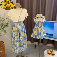 G.DUCKKIDS親子裝母女連衣裙一模一樣2025母女裝夏季海邊親子裝姐妹裝母女裙 女童連衣裙 100 女童【22-29斤】