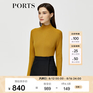 PORTS寶姿秋冬新款女裝針織衫ALM9K407JKW017 姜色 S