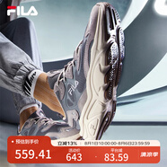 FILA 斐樂男鞋老爹鞋火星鞋復(fù)古跑鞋秋季時(shí)尚休閑運(yùn)動(dòng)鞋 煙灰/鴿子灰- FD(一代) 41