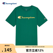 Champion冠軍情侶短袖新款美式潮牌t恤寬松休閑純棉上衣 綠色 M