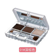 巧迪尚惠唯美三色眉粉持久上色防水防汗不脫色不暈染鼻影 1#深棕色 老包裝
