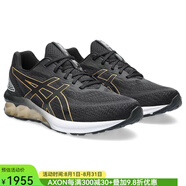 亞瑟士（asics）男鞋跑步鞋休閑運(yùn)動(dòng)鞋緩沖減震防滑耐磨支撐春夏透氣回彈舒適輕便 Black/Gold黑金色 44.5 碼/美碼10.5