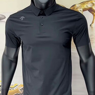 迪桑特DESCENTE 夏季新款硅膠立體黑標(biāo)速干實(shí)拍翻領(lǐng)夏季POLO S (85-90斤)