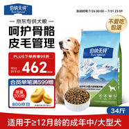 伯納天純狗糧中大型犬全價(jià)成年犬糧17kg羊肉蔓越莓味