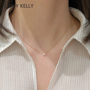 Cindy Kelly高級感精致項鏈女實(shí)用輕奢走心鎖骨鏈生日七夕情人節禮物送女友 一顆鈦金小鉆