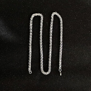 RSRDDY老鳳凰999純銀不掉色項鏈韓版嘻哈古巴鏈潮男百搭鎖骨項鏈情侶 5mm粗 龍骨鏈50厘米周長(cháng)