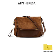 湯姆·福特（TOMFORD）【七夕禮物】 女士 絨面革與皮革斜挎包 P00922413 棕色 統(tǒng)一碼