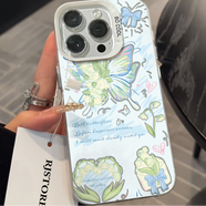 瑞桓柏ins風(fēng)鈴蘭花蝴蝶情侶適用蘋(píng)果16手機殼iphone15適用一加適用小米1 白底-鈴蘭花蝴蝶[關(guān)注店鋪全店第 OPPOFindX7