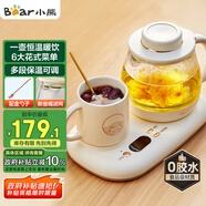 小熊（Bear）迷你養生壺 辦公室燒水壺電水壺煮茶壺 保溫杯墊多功能花茶壺煮水壺0.8升 YSH-D08D3