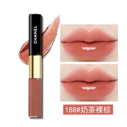 香奈兒（Chanel）口紅唇膏絲絨雙頭雙效唇釉持色coco可可小姐白管 七夕情人節(jié)禮物 雙效持色唇釉 188#奶茶裸棕