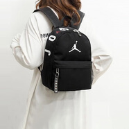 Jordan男女喬丹 聚酯纖維 書(shū)包背包 經(jīng)典大Logo雙肩包DV5304-010黑 均碼