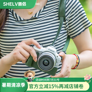 攝侶佳能r50保護套R6相機包R8底座R7v1皮套R10牛皮殼R5r6二代R100V1相機套rp保護殼真皮掛繩背肩帶配件 R50/R100復古綠真皮保護套+同色調(diào)節(jié)真皮肩帶