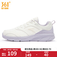 361度女鞋運動(dòng)鞋秋季新款361度女常規跑鞋 羽毛白/淺灰紫 36