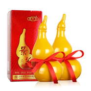 景芝地道山東酒 經(jīng)典魯味 景芝白酒 單支裝 酒廠直發(fā) 59度 125mL 2瓶 小葫蘆雙支裝