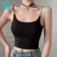 NOME吊帶女夏季新款內(nèi)搭齊腰修身背心百搭外穿辣妹上衣 黑色 XL 