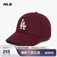 MLB帽子男女軟頂棒球帽虞書(shū)欣明星同款運動(dòng)鴨舌帽3ACP6601N-07RDS-F