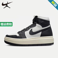 耐克（NIKE）官方女鞋 aj1 JordanAIR JORDAN 1 高幫厚底增高小松糕運動板鞋 DN3253-100 黑白 37.5