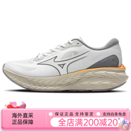 美津濃（MIZUNO）美津濃25新款男女透氣軟彈穩(wěn)定支撐跑步鞋運(yùn)動(dòng)鞋 PI X 01_米白_鵜鶘灰 36