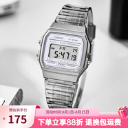 卡西歐手表 時尚簡約復(fù)古小方塊 潮流運(yùn)動百搭電子表學(xué)生表考試表 F-91WS-8