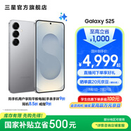 三星（SAMSUNG）Galaxy S25 超擬人AI助理 增強(qiáng)的視覺影像 驍龍8至尊版移動(dòng)平臺(tái) AI手機(jī) 暮河銀 12GB+256GB 官方標(biāo)配
